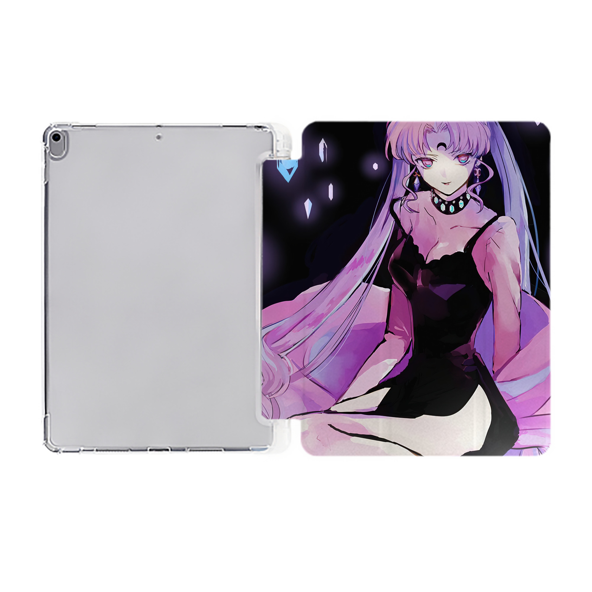 （画像用） 美少女戦士セーラームーン Sailor Moon IPad ケース ペン収納付き 三つ折りスタンド PUレザー×シリコン 対応機種9.5/10.5/10.9インチ